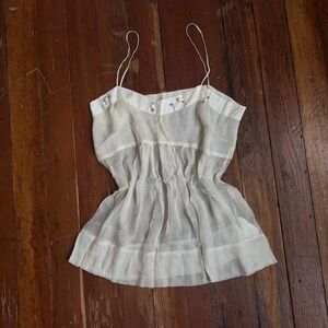 100% Silk Sheer delicate fairycore tank blouse